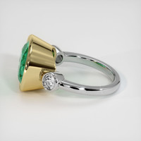 6.36 Ct. Emerald Ring, 18K Yellow & White 4