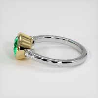 1.62 Ct. Emerald Ring, 18K Yellow & White 4