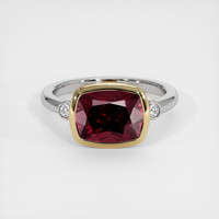 3.89 Ct. Gemstone Ring, 18K Yellow & White 1