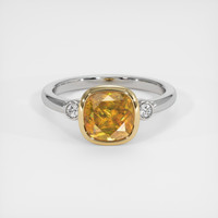 2.13 Ct. Gemstone Ring, 18K Yellow & White 1