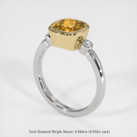 2.13 Ct. Gemstone Ring, 18K Yellow & White 2