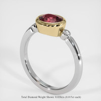 1.19 Ct. Sapphire Ring, 18K Yellow & White 2
