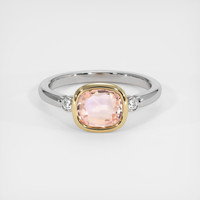 1.58 Ct. Sapphire Ring, 18K Yellow & White 1