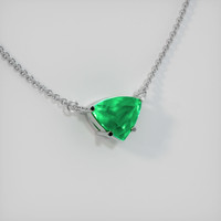2.32 Ct. Emerald Necklace, Platinum 950 2