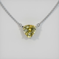 1.05 Ct. Sapphire Necklace, 14K White Gold 1