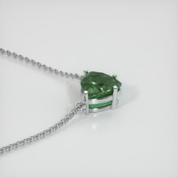 1.33 Ct. Sapphire Necklace, 14K White Gold 3