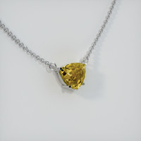 0.77 Ct. Sapphire Necklace, 14K White Gold 2
