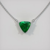 Emerald Necklace 1.42 Ct., 18K White Gold Preview