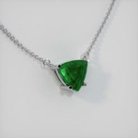 Emerald Necklace 1.42 Ct., 18K White Gold Preview