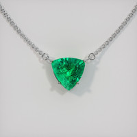 Emerald Necklace 1.53 Ct. 18K White Gold Preview
