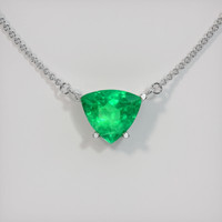 Emerald Necklace 1.54 Ct. 18K White Gold Preview
