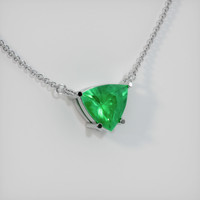 Emerald Necklace 1.54 Ct. 18K White Gold Preview