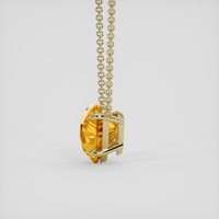 8.44 Ct. Yellowish Orange Citrine Necklace, 10K Yellow Gold 3
