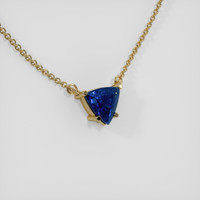 0.89 Ct. Sapphire Necklace, 14K Yellow Gold 2