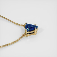 0.89 Ct. Sapphire Necklace, 14K Yellow Gold 3