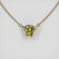 1.05 Ct. Bi Color Sapphire Necklace, 14K Yellow Gold 1