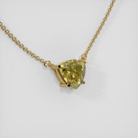 1.05 Ct. Bi Color Sapphire Necklace, 14K Yellow Gold 2
