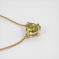 1.05 Ct. Bi Color Sapphire Necklace, 14K Yellow Gold 3