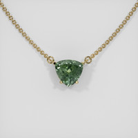 1.33 Ct. Sapphire Necklace, 14K Yellow Gold 1