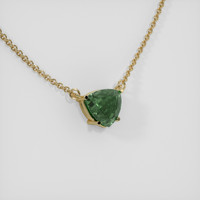 1.33 Ct. Sapphire Necklace, 14K Yellow Gold 2