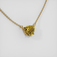 0.77 Ct. Sapphire Necklace, 14K Yellow Gold 2