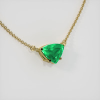 2.32 Ct. Emerald   Necklace, 18K Yellow Gold 2