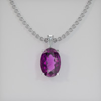 3.83 Ct. Gemstone Pendant, Platinum 950 1