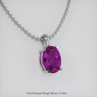 3.83 Ct. Gemstone Pendant, Platinum 950 2