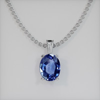 2.06 Ct. Gemstone Pendant, Platinum 950 1