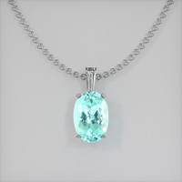 1.82 Ct. Gemstone Pendant, Platinum 950 1