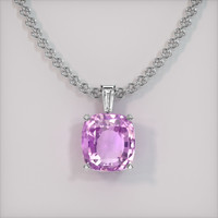 9.13 Ct. Purple Sapphire Pendant, Platinum 950 1