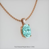 1.82 Ct. Gemstone Pendant, 14K Rose Gold 2