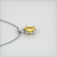 0.65 Ct. Sapphire Pendant, 14K White Gold 3