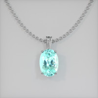 1.82 Ct. Gemstone Pendant, 18K White Gold 1