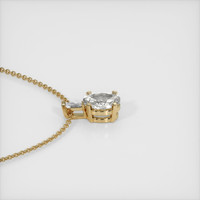 0.92 Ct. Sapphire Pendant, 14K Yellow Gold 3