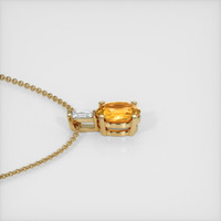 1.10 Ct. Sapphire Pendant, 14K Yellow Gold 3