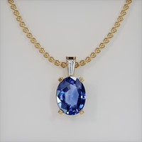 2.06 Ct. Gemstone Pendant, 18K Yellow Gold 1