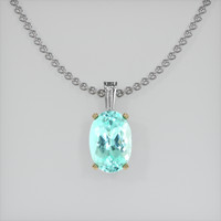 1.82 Ct. Gemstone Pendant, 14K Yellow & White 1