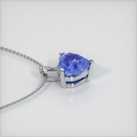 2.00 Ct. Sapphire Pendant, 14K White Gold 3