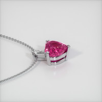 2.03 Ct. Sapphire Pendant, 14K White Gold 3