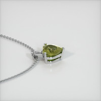0.77 Ct. Sapphire Pendant, 14K White Gold 3