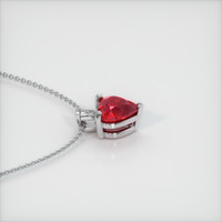 Ruby Pendant 0.72 Ct., 18K White Gold Preview