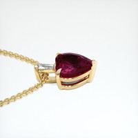 2.21 Ct. Gemstone Pendant, 14K Yellow Gold 3