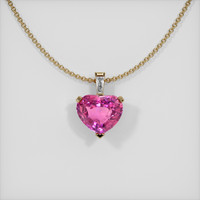 2.03 Ct. Sapphire Pendant, 14K Yellow Gold 1