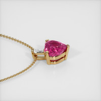 2.03 Ct. Sapphire Pendant, 14K Yellow Gold 3