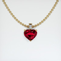 1.25 Ct. Ruby Pendant, 14K Yellow Gold 1