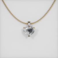 1.03 Ct. Sapphire Pendant, 14K Yellow Gold 1