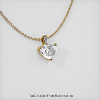 1.03 Ct. Sapphire Pendant, 14K Yellow Gold 2