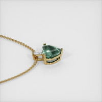 3.64 Ct. Sapphire Pendant, 14K Yellow Gold 3