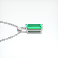 0.97 Ct. Emerald Pendant, Platinum 950 3
